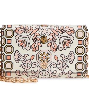 Tory Burch Hicks Garden Party Wallet on Chain